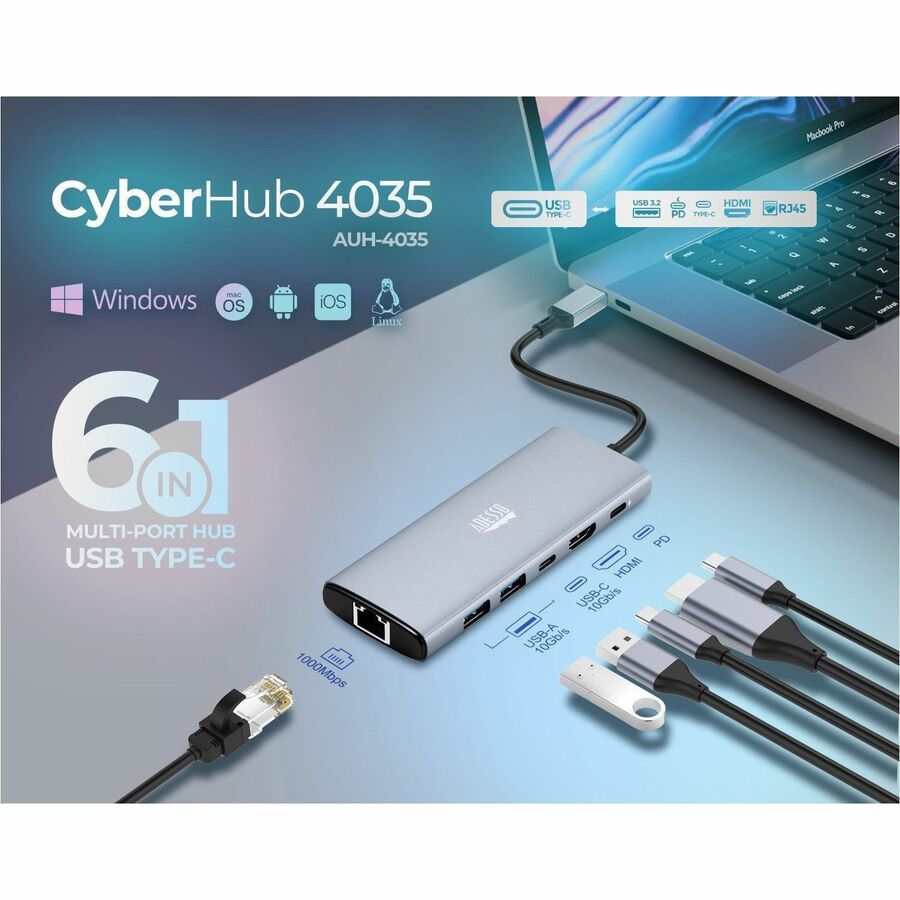 Adesso CyberHub AUH-4035 Docking Station - 7951273