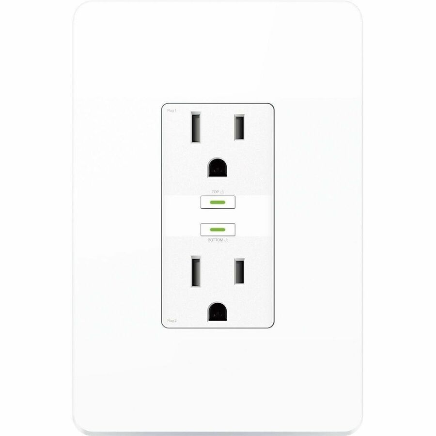 Kasa Smart Wi-Fi Power Outlet, 2-Sockets - 6395423