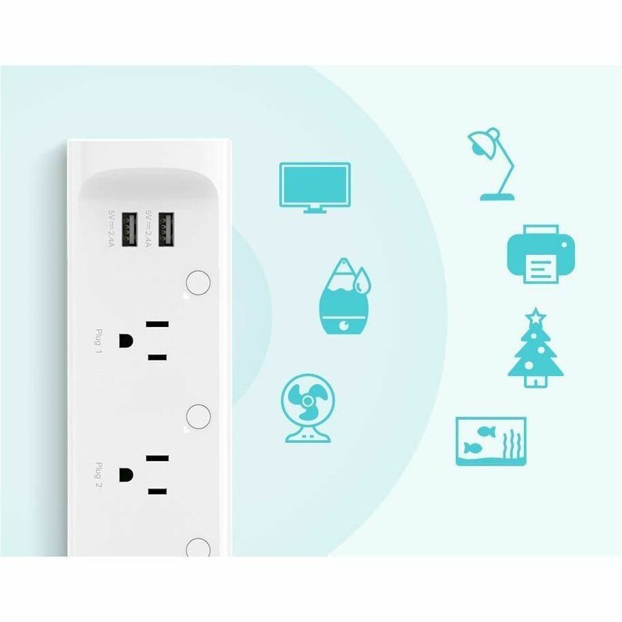 Kasa Smart WiFi Power Strip, 3-Outlets - 6537029
