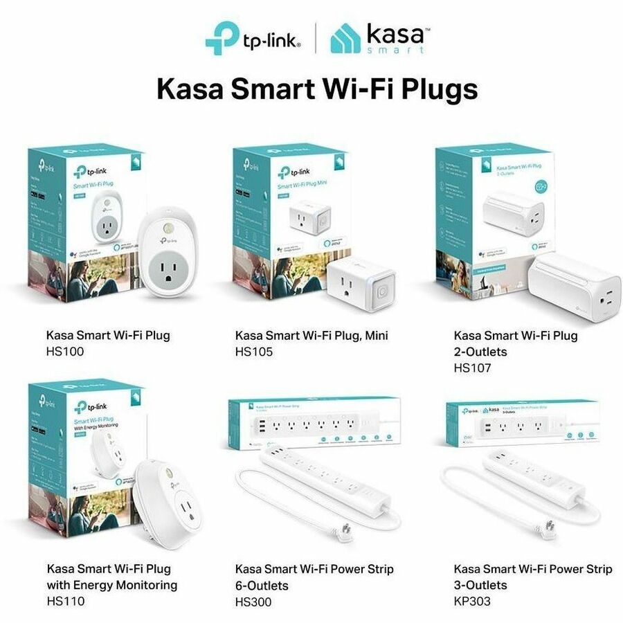 Kasa Smart WiFi Power Strip, 3-Outlets - 6537029
