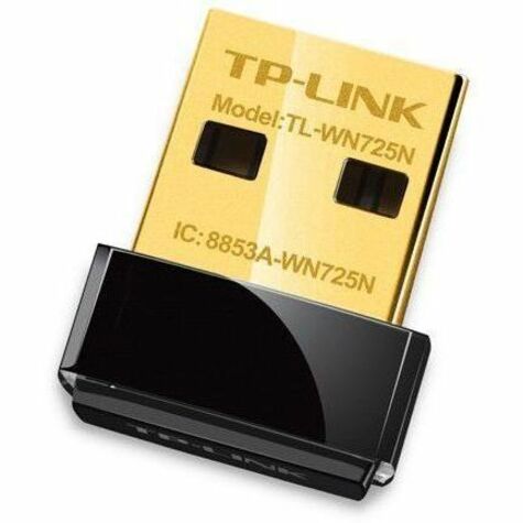 TP-Link TL-WN725N IEEE 802.11b/g/n Single Band Wi-Fi Adapter for Notebook, Desktop Computer - 4893036