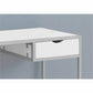 Monarch Specialties Computer Desk - 42"L / White / Silver Metal - I7222