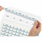 Avery&reg; Print & Apply Clear Label Dividers with Index Maker&reg; Easy Apply™ Labels for Laser and Inkjet Printers, 5 tabs, 5 sets - LSK5