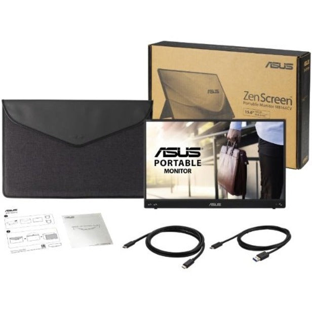 Asus ZenScreen MB16ACV 16" Class LED Monitor - 16:9 - Silver - 6763475