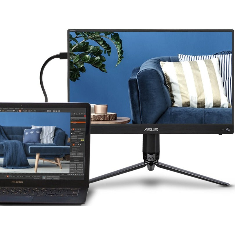 Asus ZenScreen MB16ACV 16" Class LED Monitor - 16:9 - Silver - 6763475