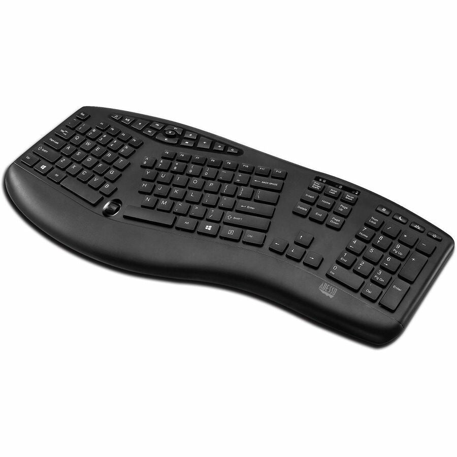 Adesso TruForm 1600 Wireless Ergonomic Keyboard and Optical Mouse - 6652047
