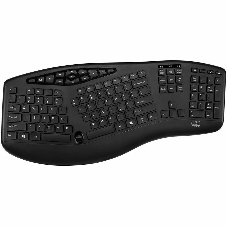 Adesso TruForm 1600 Wireless Ergonomic Keyboard and Optical Mouse - 6652047