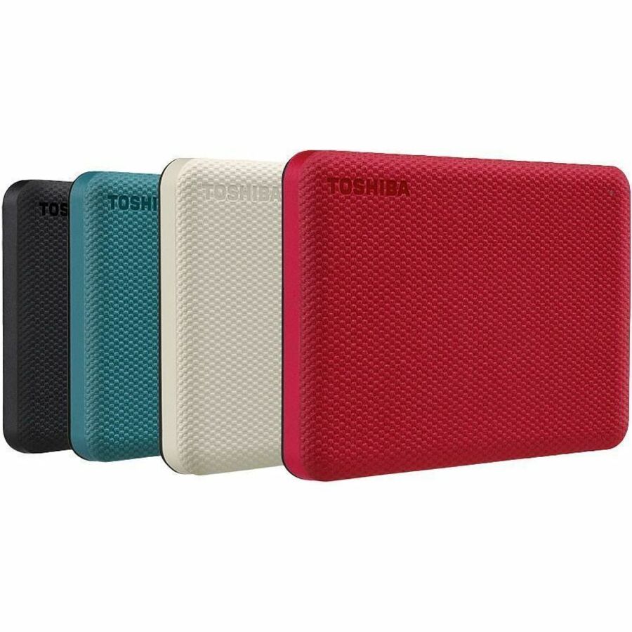 Toshiba Canvio Advance HDTCA40XR3CA 4 TB Portable Hard Drive - External - Red - 6663472
