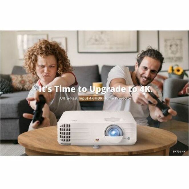 ViewSonic PX701-4K Standard Throw DLP Projector - 16:9 - Ceiling Mountable, Tabletop - White - 6670594