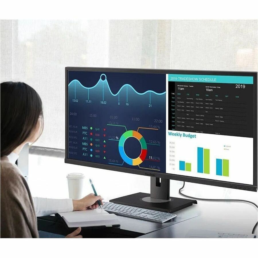 ViewSonic Graphic VG3456 34" Class UWQHD LED Monitor - 21:9 - Black - 6735150