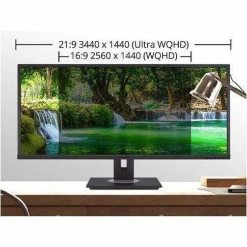 ViewSonic Graphic VG3456 34" Class UWQHD LED Monitor - 21:9 - Black - 6735150
