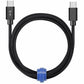 Blu Element Braided Charge/Sync USB-C to USB-C Cable 4ft 60W Black