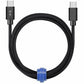 Blu Element Braided Charge/Sync USB-C to USB-C Cable 4ft 60W Black