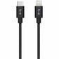 Blu Element BEC2CL10B Braided Charge/Sync USB-C to Lightning Cable 10ft Black - 107-1614