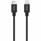 Blu Element BEC2CL10B Braided Charge/Sync USB-C to Lightning Cable 10ft Black - 107-1614