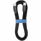 Blu Element BEC2CL10B Braided Charge/Sync USB-C to Lightning Cable 10ft Black - 107-1614