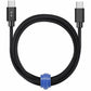 Blu Element BEC2C10B Braided Charge/Sync USB-C to USB-C Cable 10ft Black
