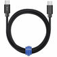 Blu Element BEC2C10B Braided Charge/Sync USB-C to USB-C Cable 10ft Black