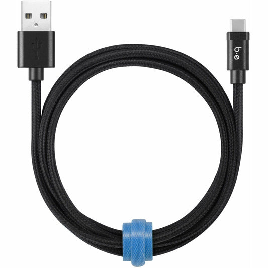 Blu Element B6TCBK Braided Charge/Sync USB-C to USB-A Cable 6ft Black