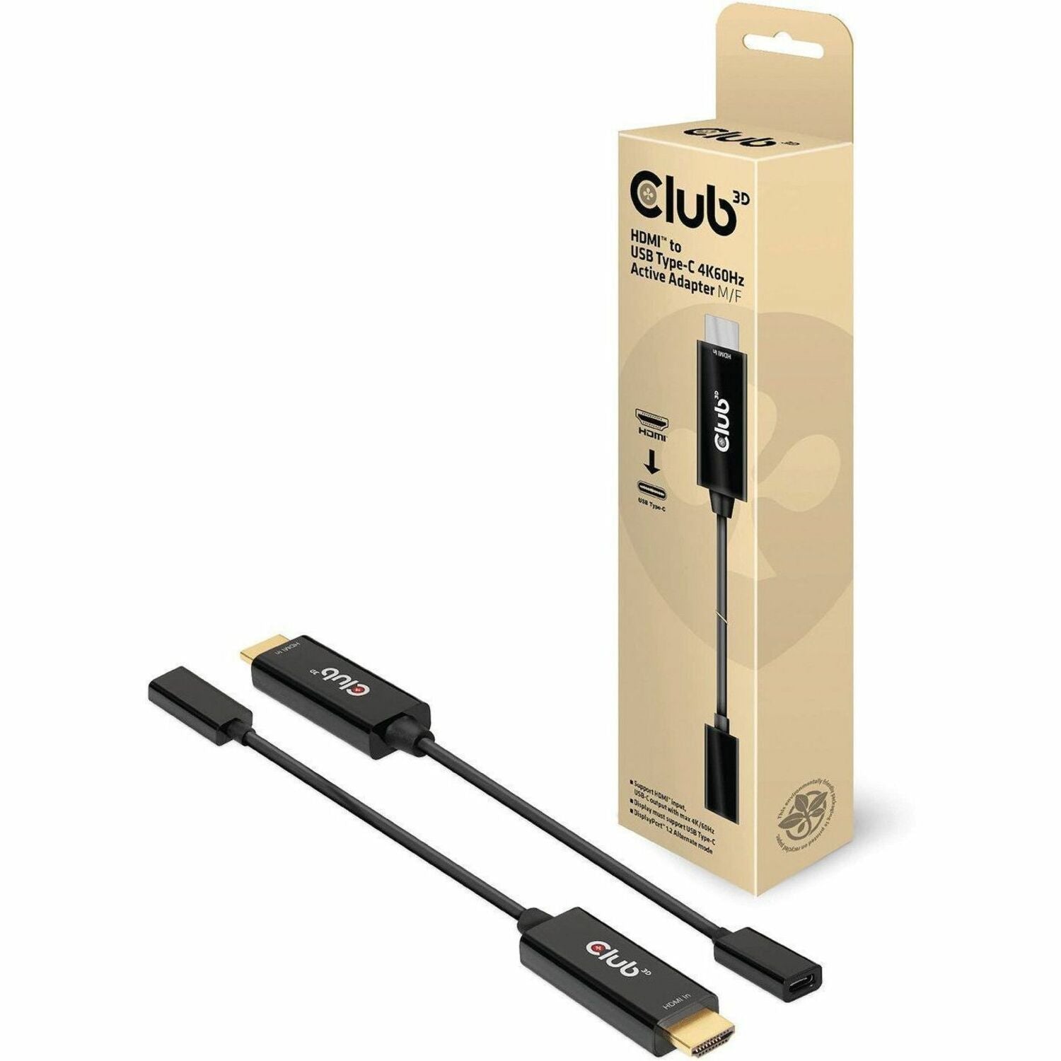 Club 3D HDMI to USB Type-C 4K60Hz Active Adapter M/F