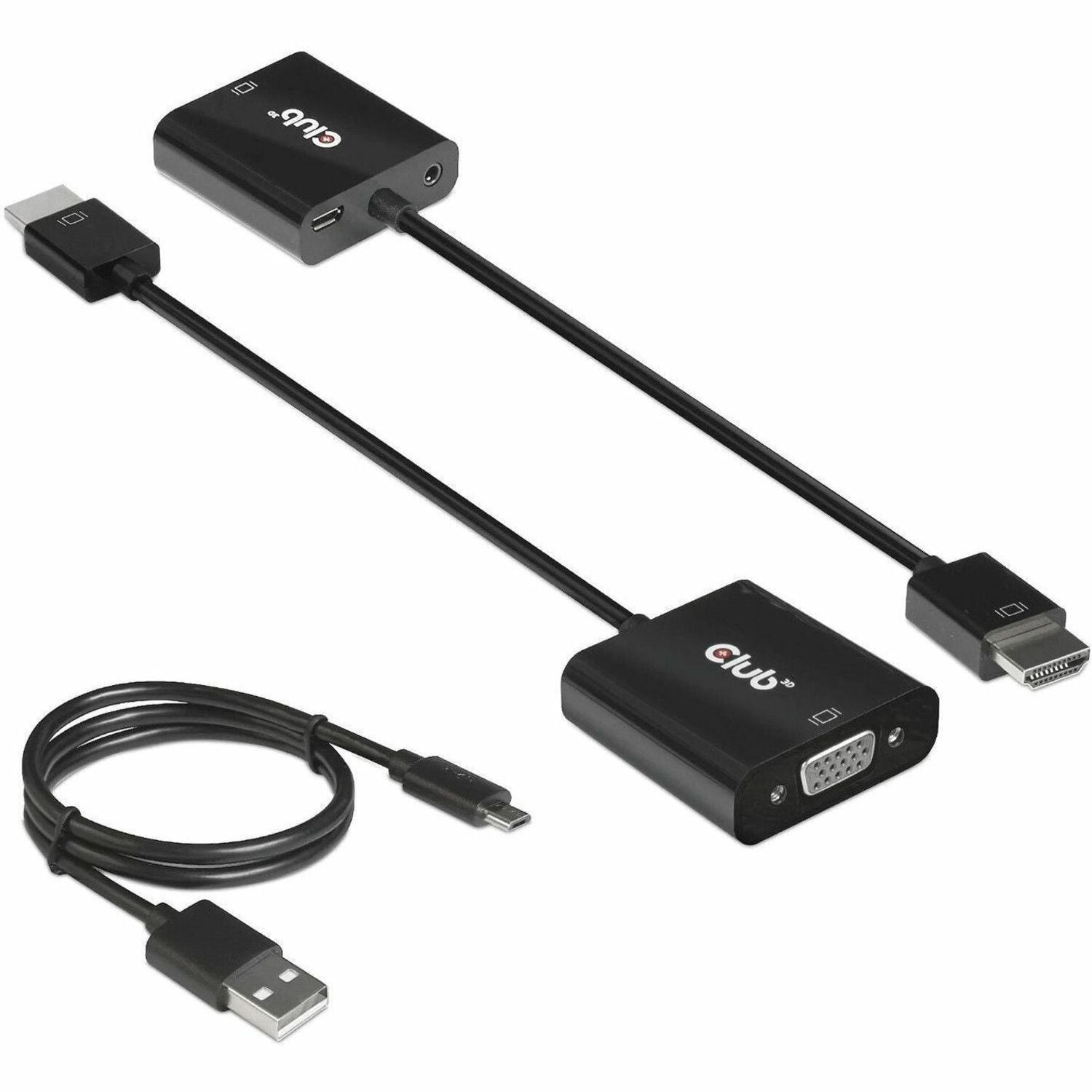 Club 3D HDMI 1.4 to VGA Adapter with Audio M/F