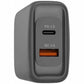 Blu Element BEWCCS45WB Wall Charger Dual USB-C 45W PD and USB-A Black - 101-1528