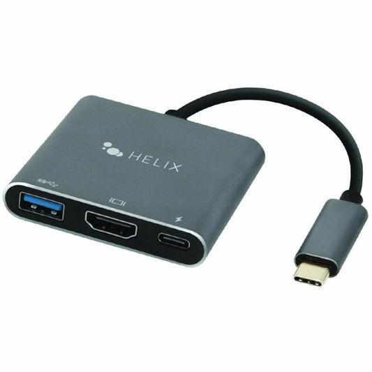 Helix 3-in-1 USB-C Adapter with USB-A, HDMI and USB-C Ports