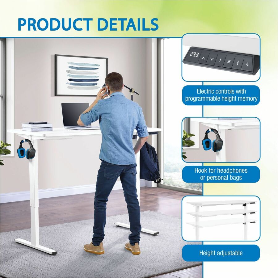 ProLine II 60" Sit to Stand Electric Desk - PMO6024-WH