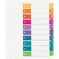 Avery&reg; Ready Index&reg; Table of Content Dividers for Laser and Inkjet Printers, 10 tabs, 1 set - 11135
