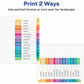 Avery&reg; Ready Index&reg; Table of Content Dividersfor Laser and Inkjet Printers, 15 tabs, 1 set - 11143