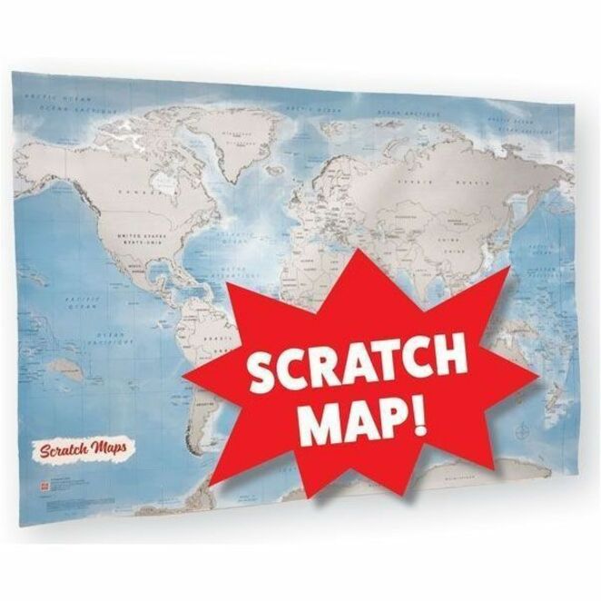 MapArt World Scratch Wall Map - 20669 - 20669