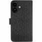 Blu Element Carrying Case (Folio) Apple iPhone 16 Smartphone - Black - BEF2N116B1