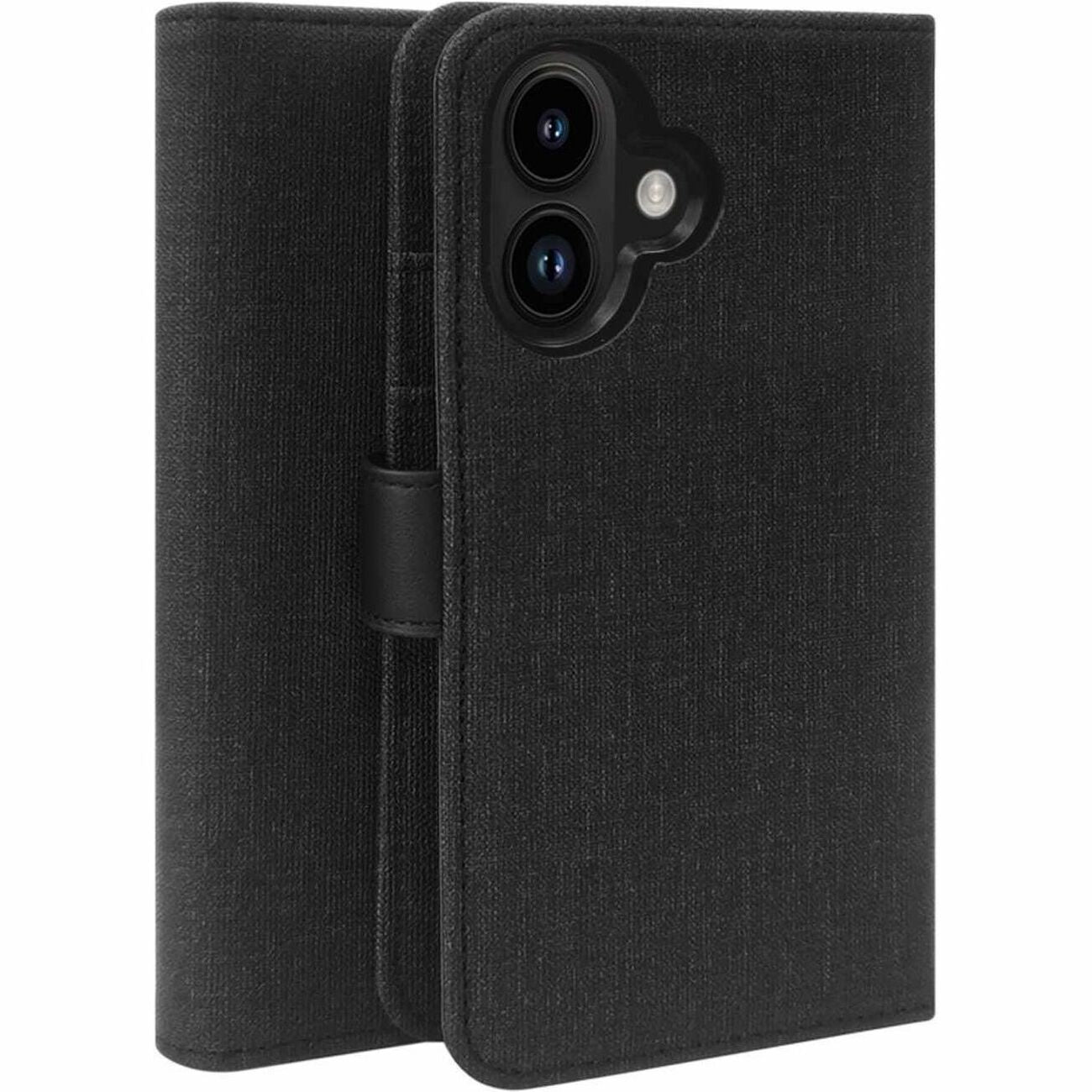 Blu Element Carrying Case (Folio) Apple iPhone 16 Smartphone - Black
