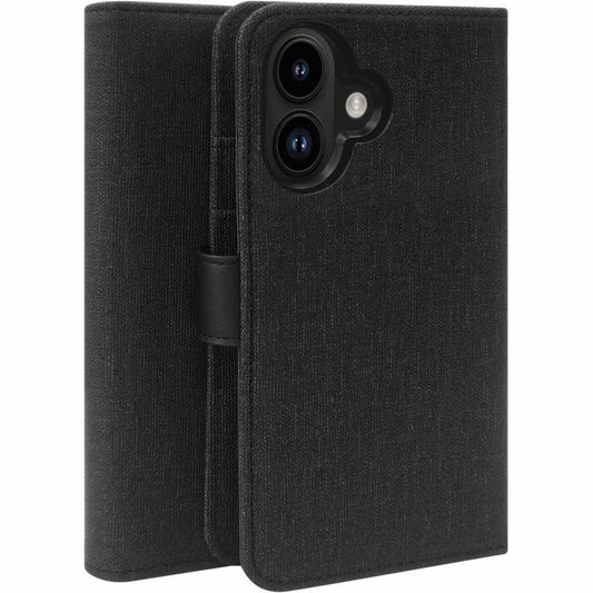 Blu Element Carrying Case (Folio) Apple iPhone 16 Smartphone - Black