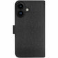 Blu Element Carrying Case (Folio) Apple iPhone 16 Plus Smartphone - Black - BEF2NMG116B2
