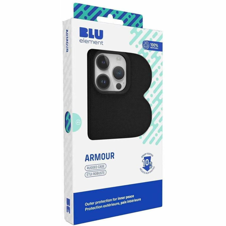 Blu Element BEARIP161B4 Armour Rugged Case iPhone 16 Pro Max Black - BEARIP161B4