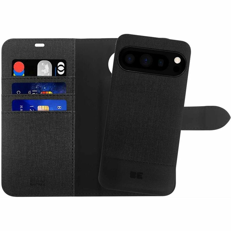 Blu Element Carrying Case (Folio) Google Pixel 9, Pixel 9 Pro Smartphone - Black - BE21FPGP9