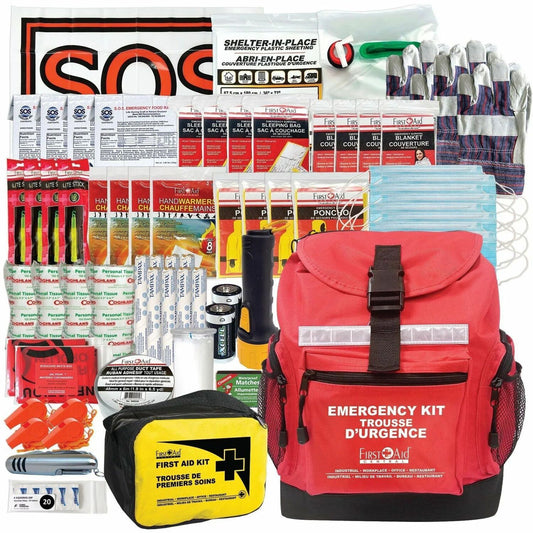First Aid Central 4 Person 72 Hour Emergency Survival Kit - No Water