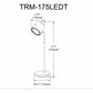 Dainolite Tram 6W Table Lamp, MB with Detachable Head - TRM175LEDTMB
