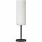 Dainolite Paza 1LT Incandescent Table Lamp, MB with WH Glass