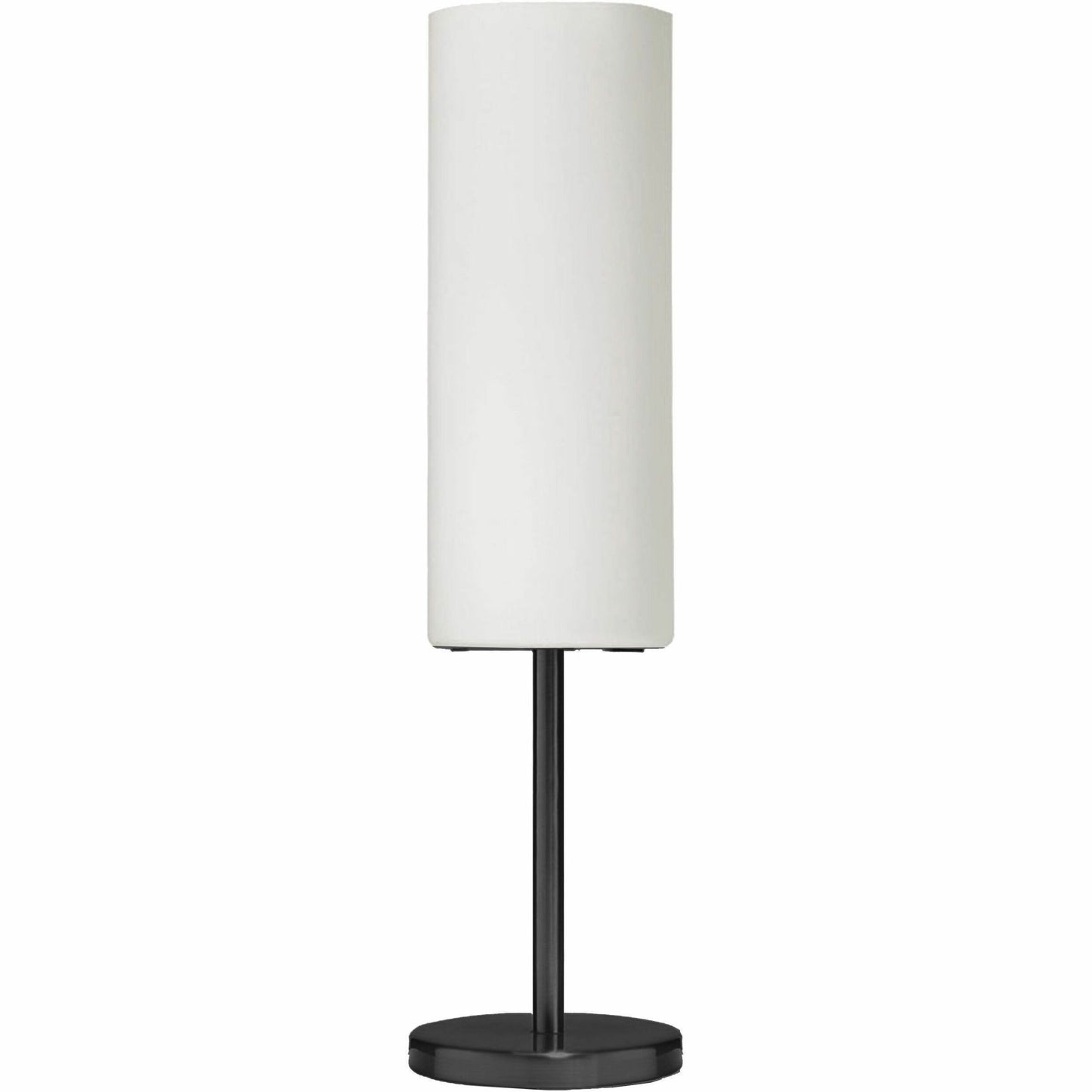 Dainolite Paza 1LT Incandescent Table Lamp, MB with WH Glass