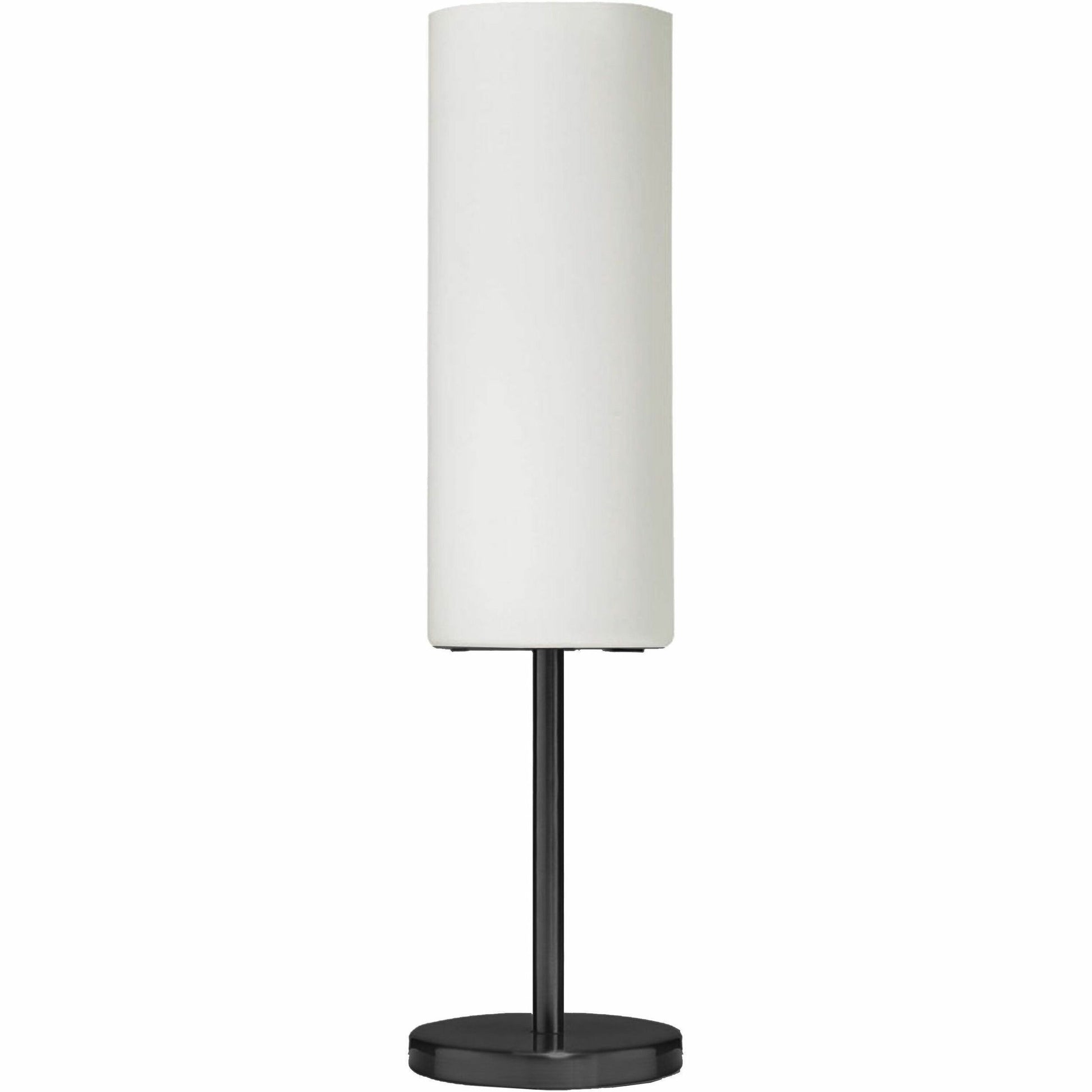 Dainolite Paza 1LT Incandescent Table Lamp, MB with WH Glass