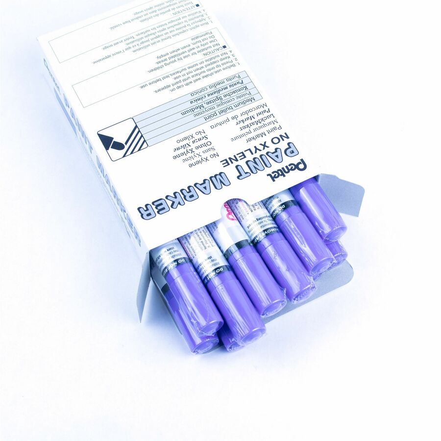 Pentel Paint Marker, Medium Point, Bullet Tip, Violet Ink - MMP10-V