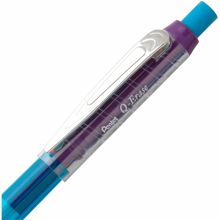 Pentel Q-ERASE Mechanical Pencil, 0.7mm Violet Barrel - QE427V