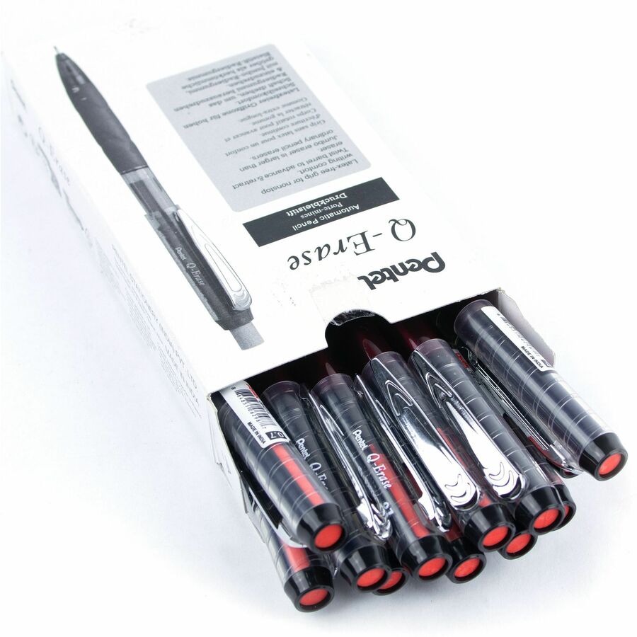 Pentel Q-ERASE Mechanical Pencil, 0.7mm Black Barrel - QE427A