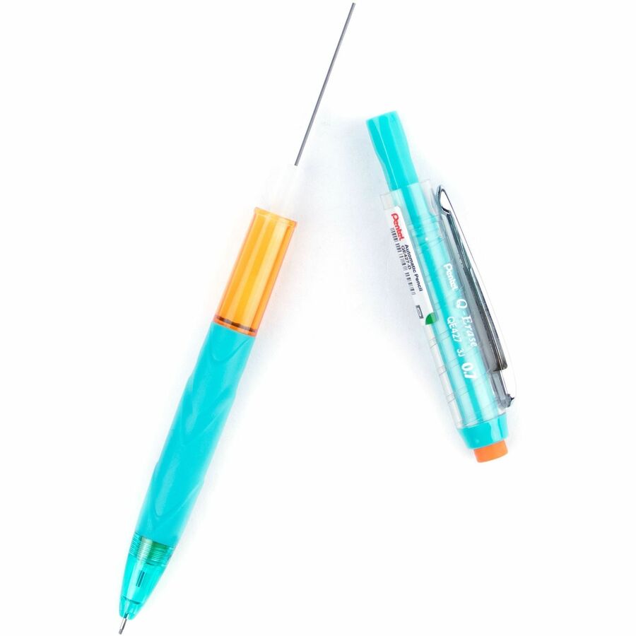 Pentel Q-ERASE Mechanical Pencil, 0.7mm Green Barrel - QE427D