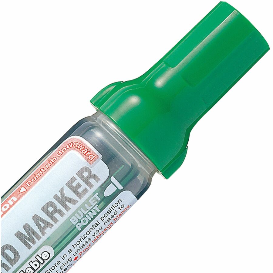 Pentel Easyflo White Board Marker, Bullet Point, (6.0mm) Green Ink - MW50M-D