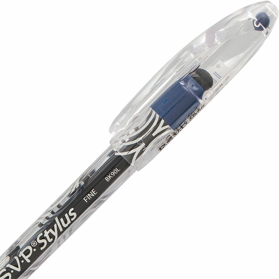 Pentel R.S.V.P. Stylus Ballpoint Pen, (0.7mm), Blue Ink, 2PC Pack - BK90LBP2-C