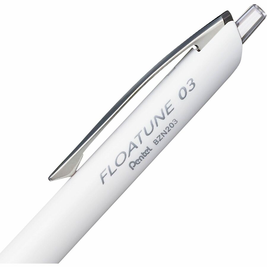 Pentel Floatune, Retractable Advanced Rollerball Pen, 0.3mm Tip, Black Ink - BZN203-A