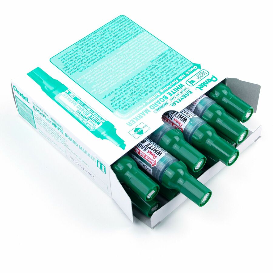 Pentel Easyflo White Board Marker (1.3/5.2mm) Green Ink - MW60M-D
